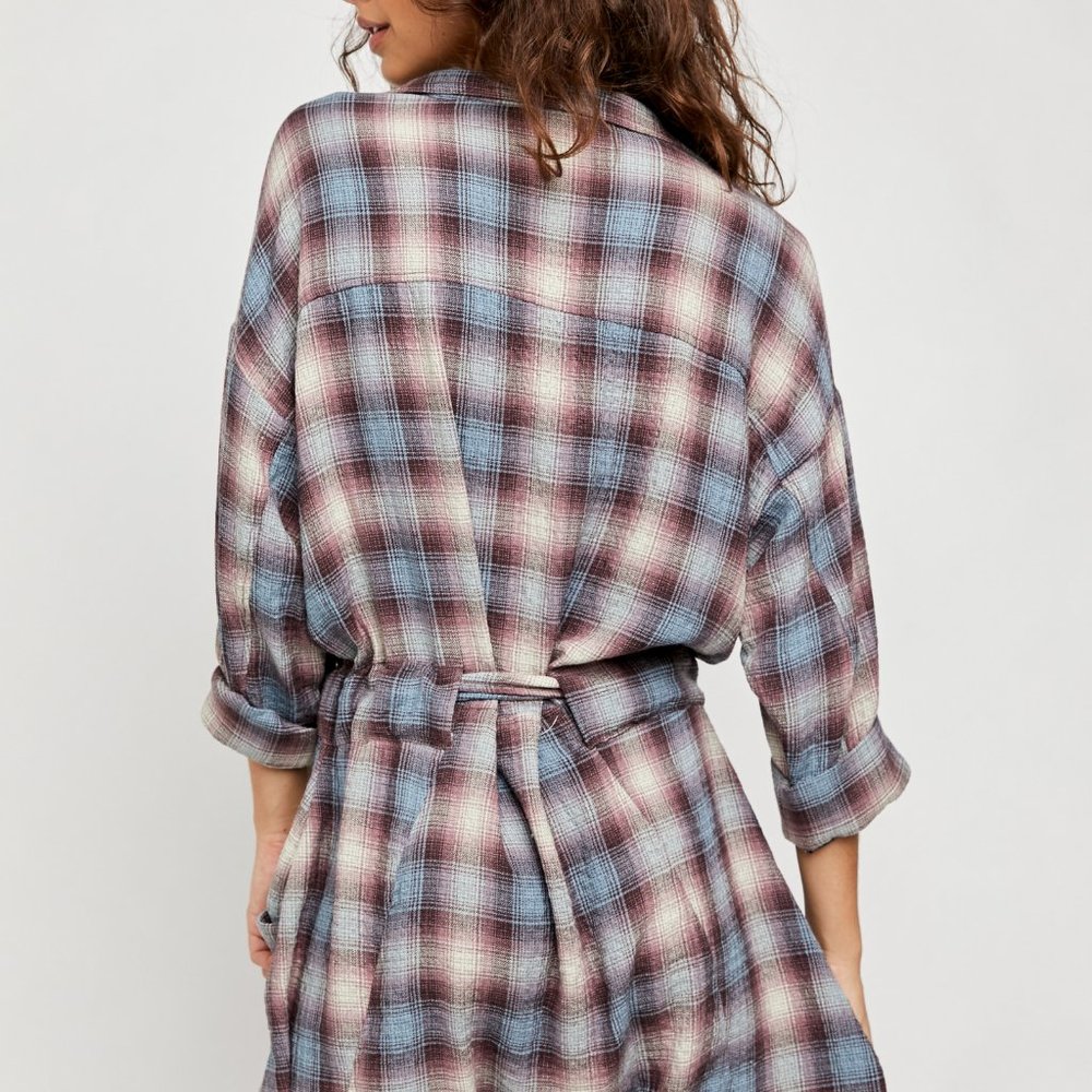 Plaid Free People Romper - Picture 3 of 6